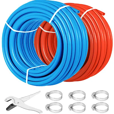 1/2 600' 2 Coils 300 Red & 300 Blue PEX Tubing Certified Oxygen Barrier Htg/Plbg • $100.99