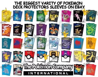 65x | ULTRA PRO POKEMON CARDS DECK PROTECTOR SLEEVES PACK Pre LvX EX GX V GO 151 • $134.03