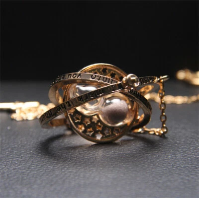 $7.95 • Buy Harry Hermione Potter Time Turner Sand Spin Necklace Pendant Retro New Gift