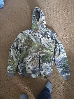 Mossy Oak Camo Full Zip Hooded Jacket Size Medium • $20