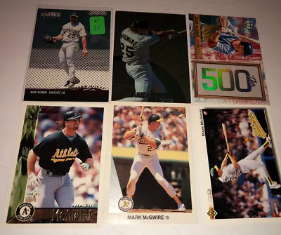 Mark McGwire Lot Of 6 Different  A’s Etc Baseball Cards W35 • $6.73