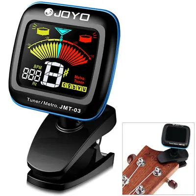 JOYO JMT- 03 Electric LCD Clip-on Guitar Tuner Metronome For Violin Bass Ukulele • $18.59