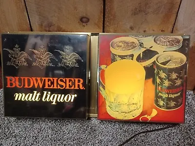 RARE Vintage Buweiser Malt Liquor Light (24” X 12”) Plexiglass Sign Advertising • $167.95