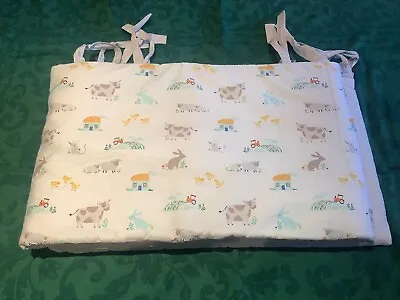 John Lewis Farmyard Design Cot All In One Padded Side Protector Exc. Used Cond.  • £15