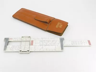 Vintage K&E KEUFFEL & ESSER 68-1130 Pocket Deci-Lon 5 Slide Rule W/ Leather Case • $199.49