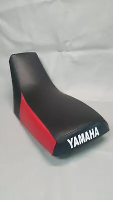 Yamaha Moto4 200 Seat Cover YFM200 DX In 2-tone BLACK W/ RED Rear Sides   (ST) • $29.94