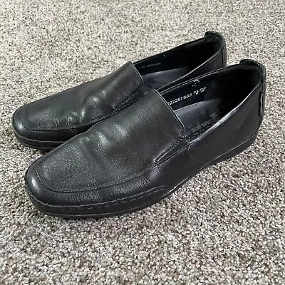 Mephisto Shoes Mens 9 Black Cool Air Moccasin Slip On Loafers Leather Casual • $35.99
