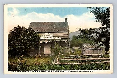Haines Falls NY-New York Catskill Mts Oldest Frame House Vintage Postcard • $7.99