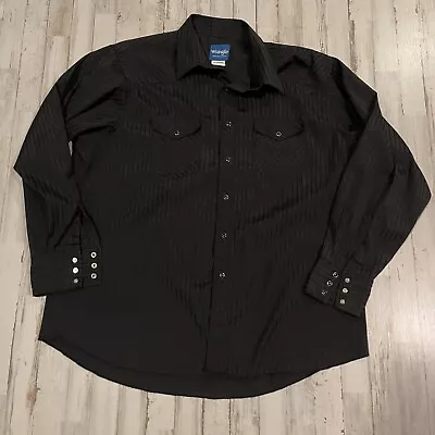 Vintage Wrangler Men’s Pinstripes Western Shirt. Size 2XL • $18