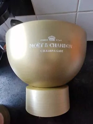 MOET CHANDON ICE IMPERIAL DOUBLE MAGNUM CHAMPAGNE BUCKET COOLER  GOLD Metal • £40