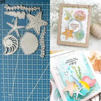 Metal Cutting Dies Starfish Shell Conch Scrapbook Embossing Paper Card Stencil  • $4.04