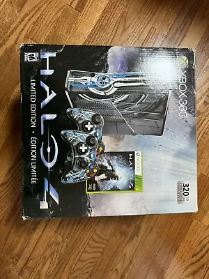 320GB Microsoft Xbox 360 Halo 4 Limited Edition Console + Games • $96.94