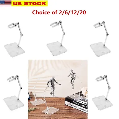 2/6/12/20 Pc 1/144HG/RG Hobby Action Base Gundam Model Stand Hobby Display Stand • $24.99