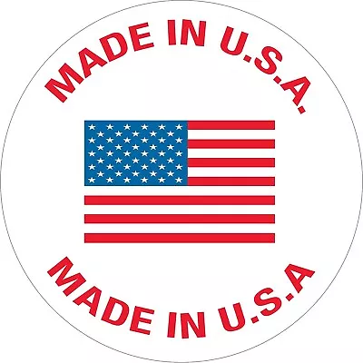 Tape Logic Labels  Made In U.S.A.  1  Circle Red/White/Blue 500 PER ROLL USA301 • $21.98