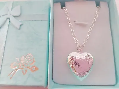 £7.99 • Buy Childrens Heart Locket  14  Chain Girls Jewellery Xmas Stocking Filler Gift