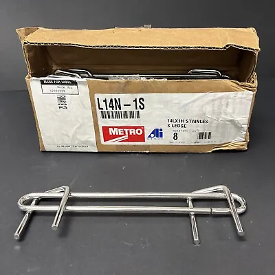 Lot Of 6 Metro 14LX1H Shelf Ledge 8” L X 1 H Stainless • $50