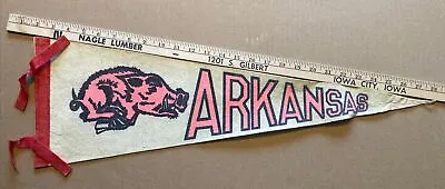 VINTAGE Arkansas Razorbacks Pennant • $100