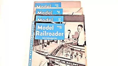 Model Railroader 1951 4 Issues - Jan Mar Apr Dec • $7.95