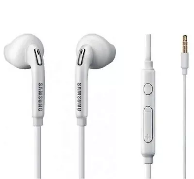 Samsung Galaxy S7 S6 Edge + Note 4 /S5 /S4 Stereo Headphones Earphones Handsfree • £3.49