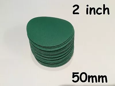 £7.99 • Buy 50mm - 2 Inch - Sanding Discs Sandpaper Pad Hook & Loop 60 - 3000 Grit UK Stock