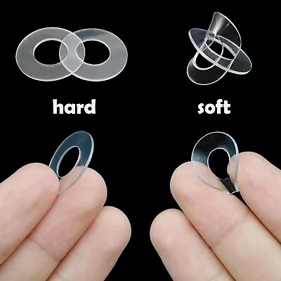 £2.75 • Buy 100X M1.6-M12 Plastic Clear Transparent Plain Gasket Pad Ring Spacer Flat Washer