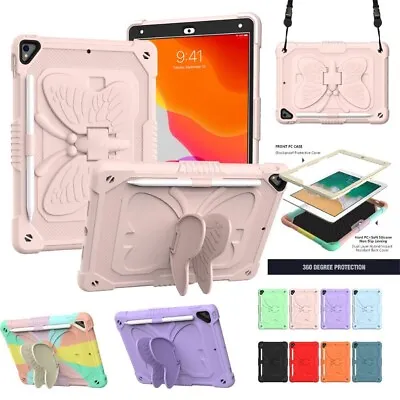 For IPad 10.2 9th 8th 7th Gen/Pro 9.7/Air 2 Kids Butterfly Shockproof Case Cover • $8.54