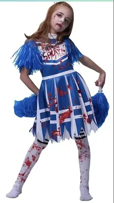 IKALI Zombie Cheerleader Costume Age 4-6 Years • £8