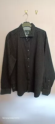 M&S Autograph XL(44-46 ) Luxury Fabric Black & White Mens Shirt. Great Cond • £5.99