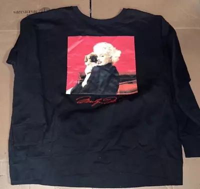 Marilyn Monroe PULLOVER BLACK SWEATER SWEATSHIRT SIZE 2X PRE-OWNED • $20