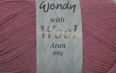 NEW Wendy With Wool Aran 400g 20% Wool Knitting Yarn - Choice Of Colours • £10.45