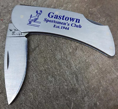 Vintage NOS Gastown Sportsmen's Club Zippo Pocket Knife In Box Tonawanda NY • $99.14