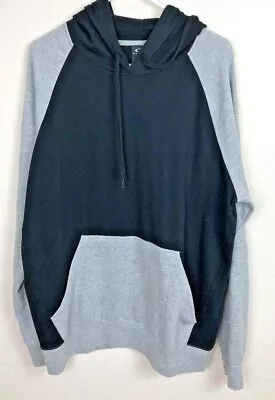 Oakley Hooded Sweatshirt Large Hoodie Black Gray Long Sleeve EUC  MC252 • $15