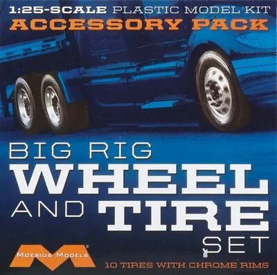 Moebius Models Wheel & Tire Sets 1:25 Scale Truck Detail Accessories • $24.99