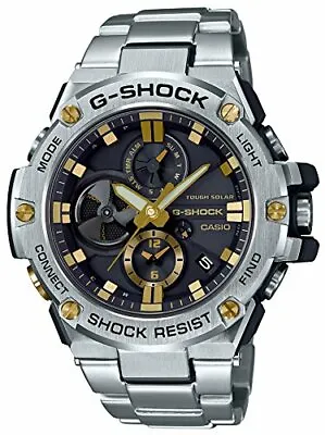 Casio G-Shock Watch GST-B100D-1A9JF G-Steel Bluetooth IOS Android Solar NEW • £263.46