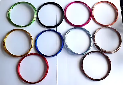 0.8mm Aluminium Modelling Jewellery Craft Wire / All Colours 4 Metres Each Wire • £1.49