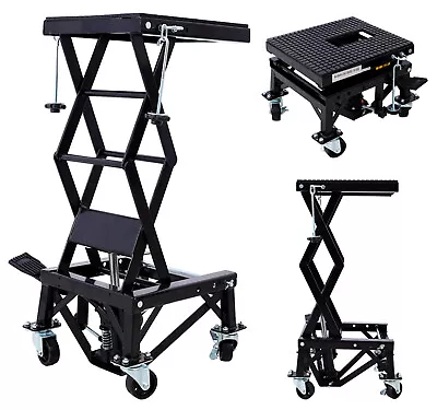 300 Lbs Hydraulic Motorcycle Scissor Jack Lift For Motorcycle Dirt Bike ATV • $175.99