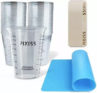 Disposable Measuring Cups For Resin - 20x Pixiss 10 Ounce Graduated Mixing... • $9.99