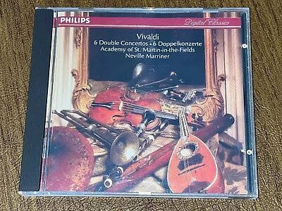 Marriner-vivaldi:six Double Concertos/original Philips Dig-w.germany By Pdo • $1.99