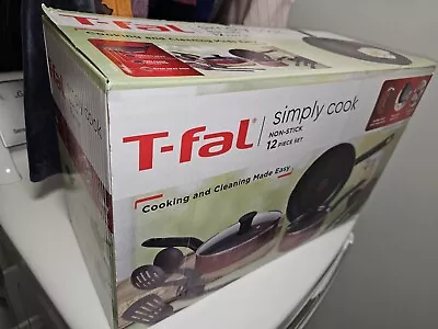 T-Fal 12pice Set  Nonstick Aluminum Cookware Simply Cook. Brand New • $56