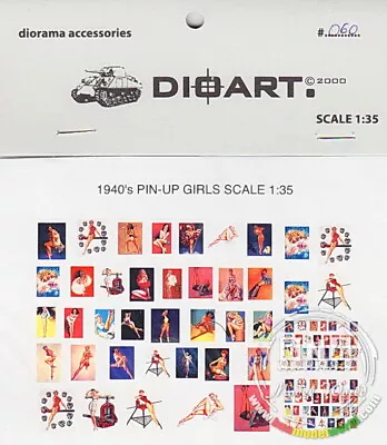 DioArt 1/35 WWII US. Pin-up Girl Posters And Cards (Colour) 1937-1945 X2sheets • $5.51