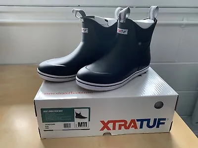 £90 • Buy Xtratuf Men's 6  Ankle Deck Boots In Black Uk 10 (us 11/ Eu 44/45)