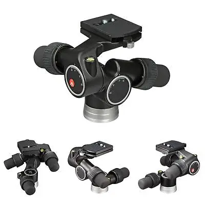 Manfrotto 405 3-Way Geared Pan-and-Tilt Head With 410PL Quick Release Plate • $590