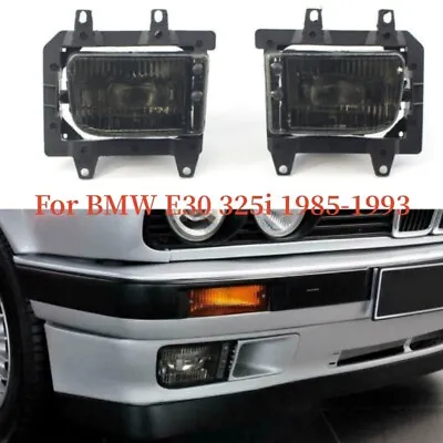 2pcs Bumper Fog Light Driving Lamp Smoke Kit For BMW E30 3-Series 1985-93 • $52.99