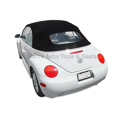 VW Beetle 2003-2010 Convertible Top In Black Stayfast With Glass Window - Power • $782.10