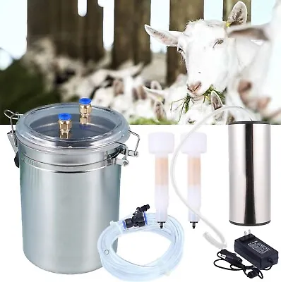 2L Portable Electric Milking Machine Vacuum Pump For Farm Sheep Goat Milker • $59.40