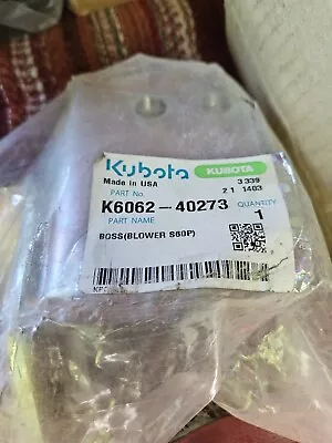 Kubota BOSS (BLOWER S60P) K6062-40273 NOS NEW OLD STOCK • $50
