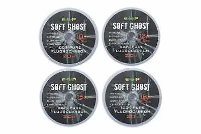 £9.95 • Buy ESP Soft Ghost Fluorocarbon 20m *Carp Hooklink Fishing Line* FFF