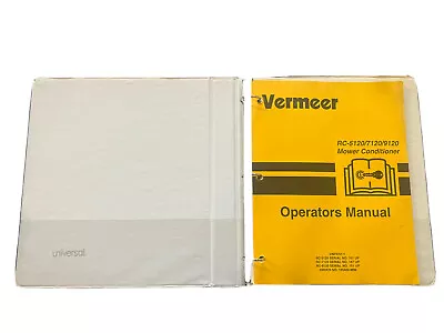 VERMEER RC-5120 7120 9120 MOWER CONDITIONER Operating Manual • $49.99