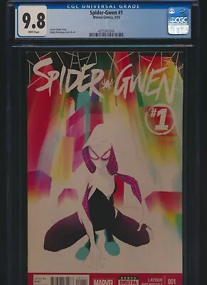 Spider Gwen 1 Marvel 2015 CGC 9.8 1st Print 1st Solo Key NR .99 • $5