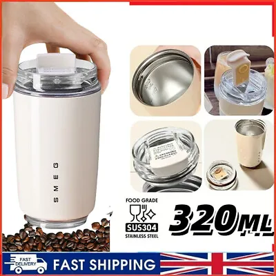 320ml Smeg Thermos Coffee Mug Stainless Steel Travel Mug Water Bottle Insulated • £12.99